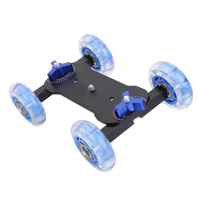 Mini Desktop 10KG Laadvermogen Rail Roller Track Slider Dolly Skater Auto voor DSLR Camera Camcorder gray