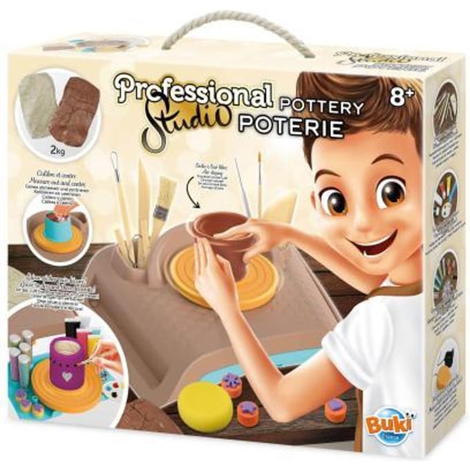 Buki - Professional Pottenbakkerij Studio - Knutselen voor kinderen - Creatief speelgoed - Hobby pakket