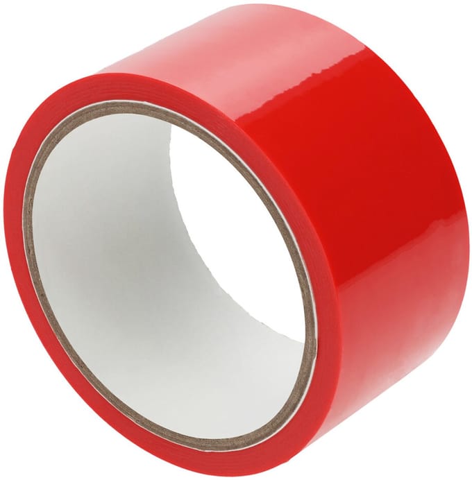pvc niet-plakband - 20 m - rood