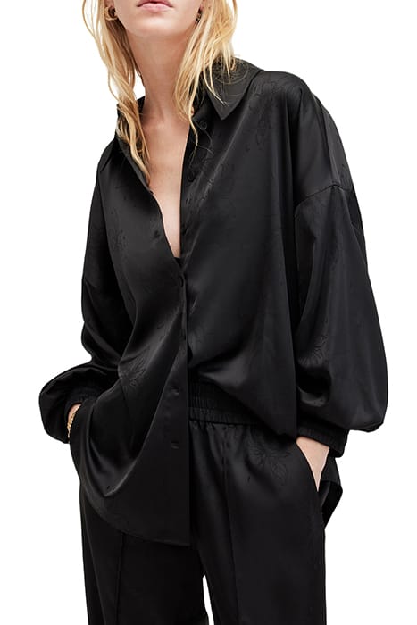 AllSaints Charli Jacq Shirt Black Taglia: 4 | Magliette intime Outlet | Donna | Nero