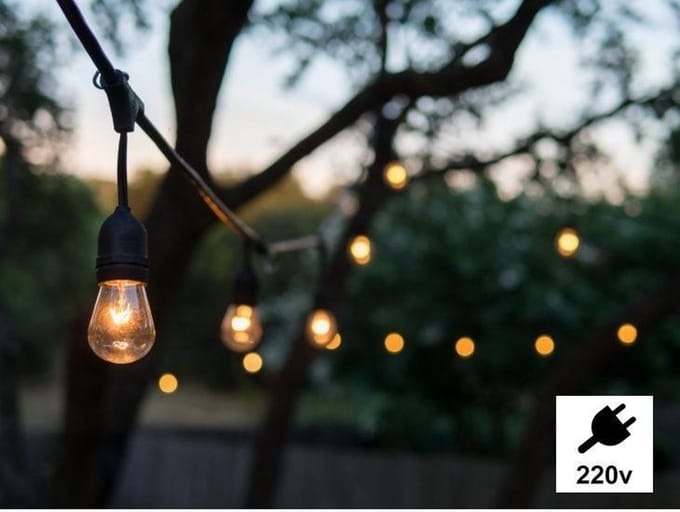 LED prikkabel - 35 lampen - 20 meter lichtsnoer - Waterdicht - 220 Volt
