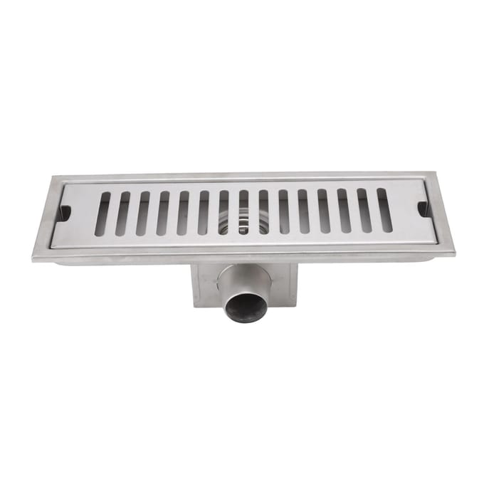 12 Inch Lineaire Doucheput Rechthoekige Douchevloerput Kanaal Snelle Afvoer met Anti-Geur gray