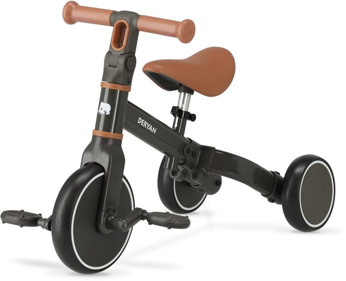 Deryan Jaime 2-in-1 Luxe Loopfiets - Zwart