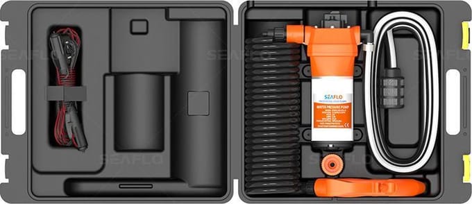 Seaflo - Portable Dekwaspomp set - 4.5GPM/17LPM - 70PSI