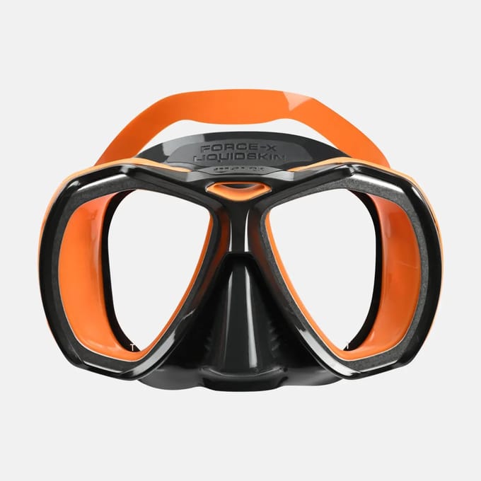 Mares Force-X LiquidSkin - Duikbril - Orange/Black