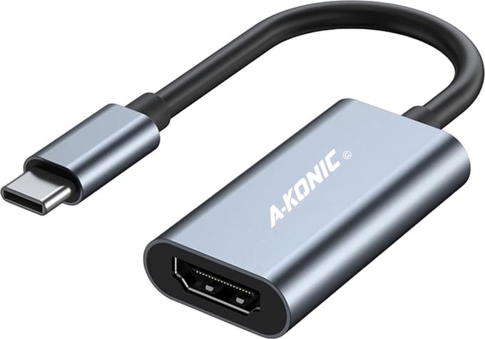 USB C naar HDMI Adapter - Ultra 4K HD - Thunderbolt- Premium - Spacegrey