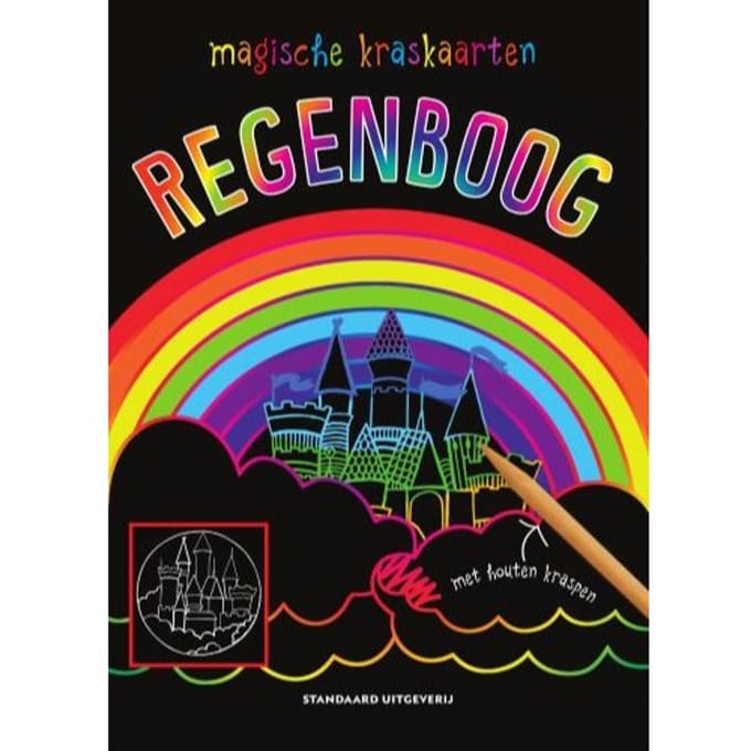 Magische Kraskaarten: Regenboog