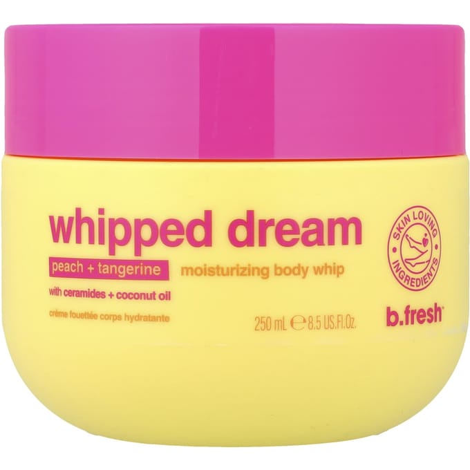 b.fresh, Whipped Dream, Hydraterende Body Whip, Perzik + Mandarijn, 250ml (8,5 fl oz) pink