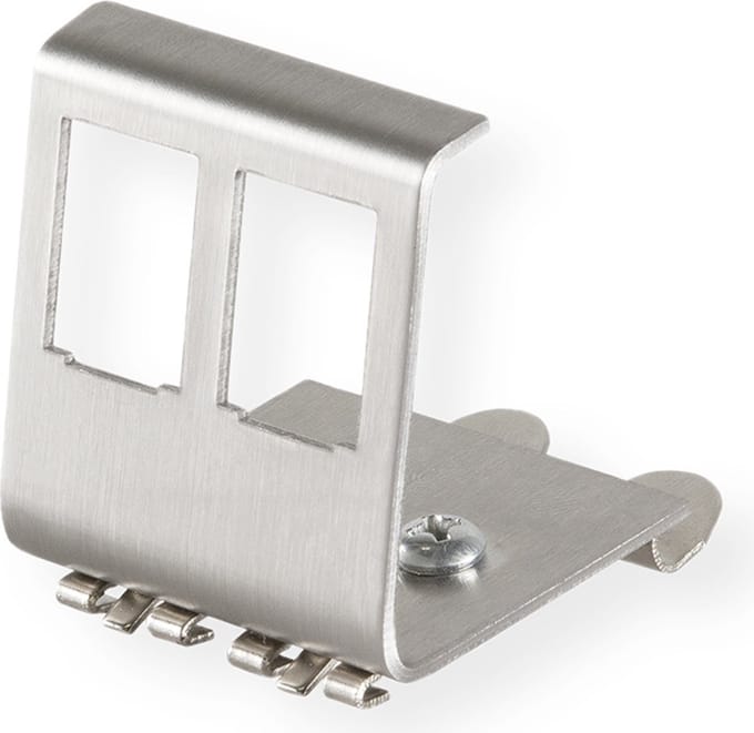 VALUE - DIN-rail adapter leeg, voor 2 keystones