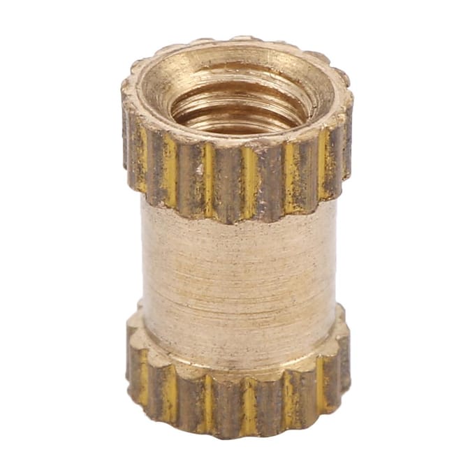 M2.5 Messing Cilinder Gekartelde Ronde Ingevormde Insert Ingebedde Moeren (M2.5*6*3.5; 50 stuks)