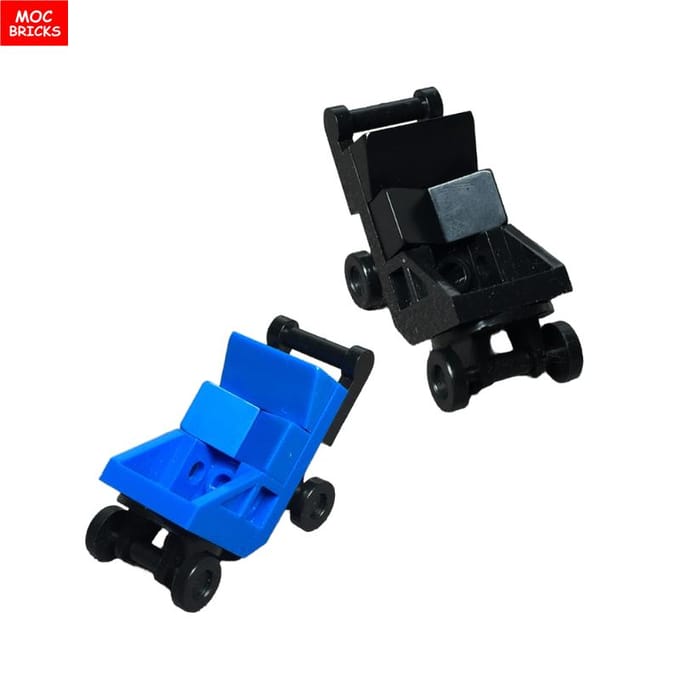 MOC Briques Poussette Série Biberon Figure Bébé Blocs de Construction Assemblés Jouet Axé sur l'Apprentissage Idéal Pour Enfants Cadeau
