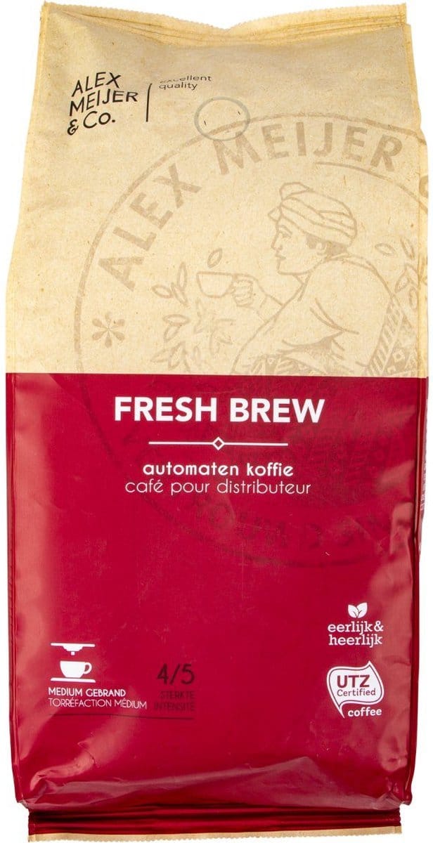 Alex Meijer Roodmerk koffie fresh brew - Zak 1 kilo