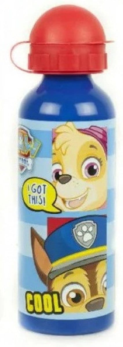 Paw Patrol - Drinkfles - 520ml - Aluminium Blauw