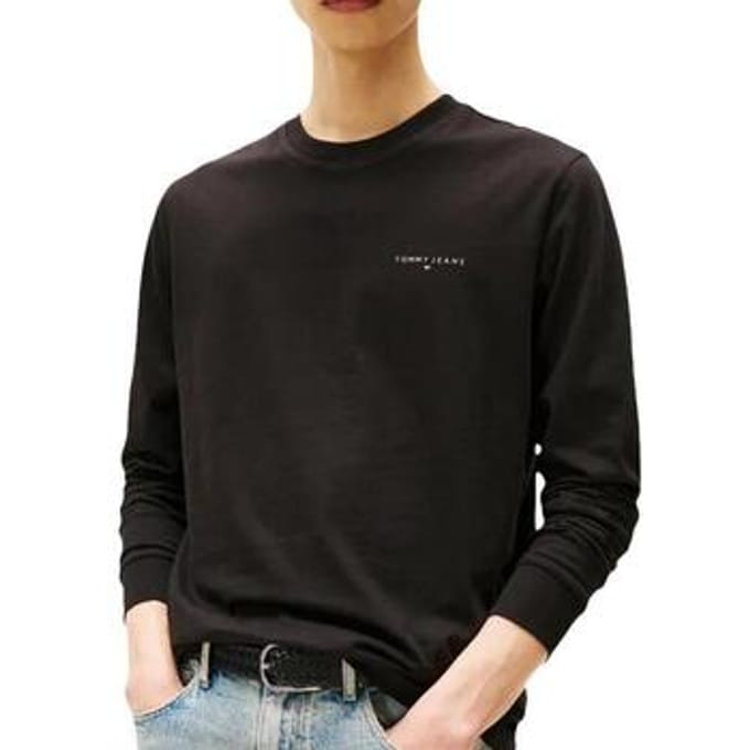 T-shirt Tommy Hilfiger Slim Linear Chest Logo Longsleeve Hommes