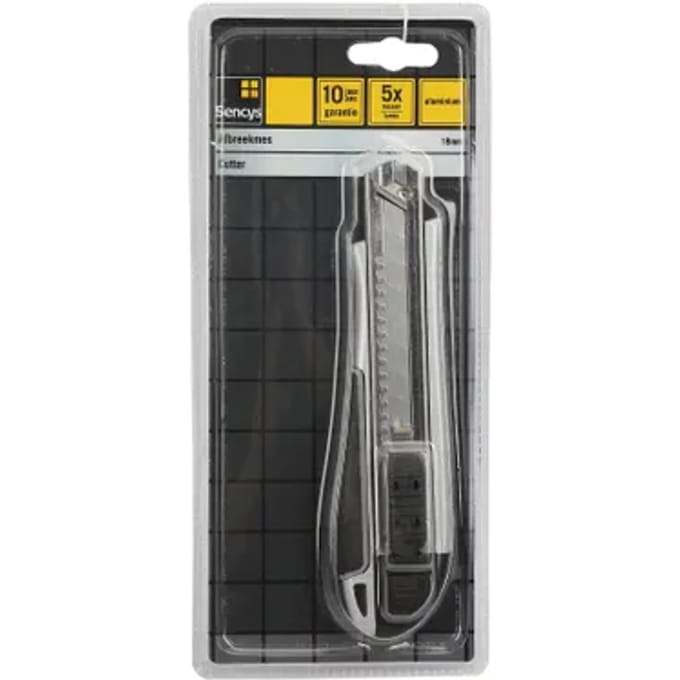 Sencys Cutter + 5 Mesjes 18mm