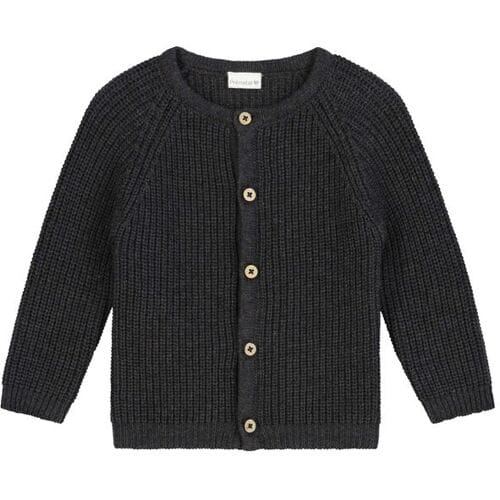 Prénatal newborn vest Deep Grey Melange 62 unisex