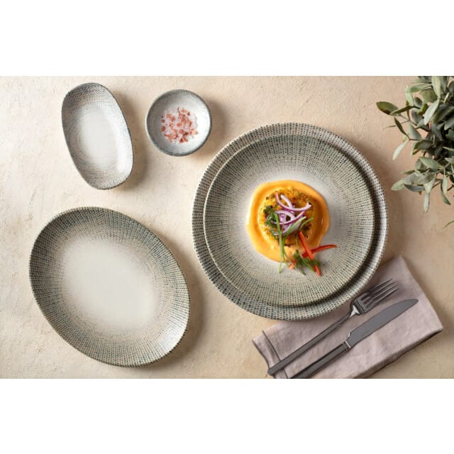 Bonna Pastabord - Sway - Porselein - 27 cm (450cc) - set van 2