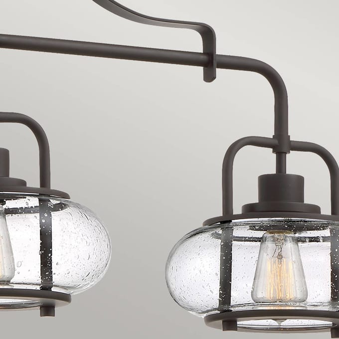 Quoizel LED Hanglamp Trilogy | 3X E27 Max 60W | Dimbaar | Olde Bronze