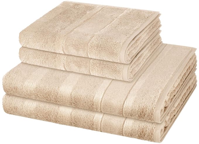 Cawö Sonstiges 2 X handdoek 2 X douchehanddoek - in set 4 pack Noblesse