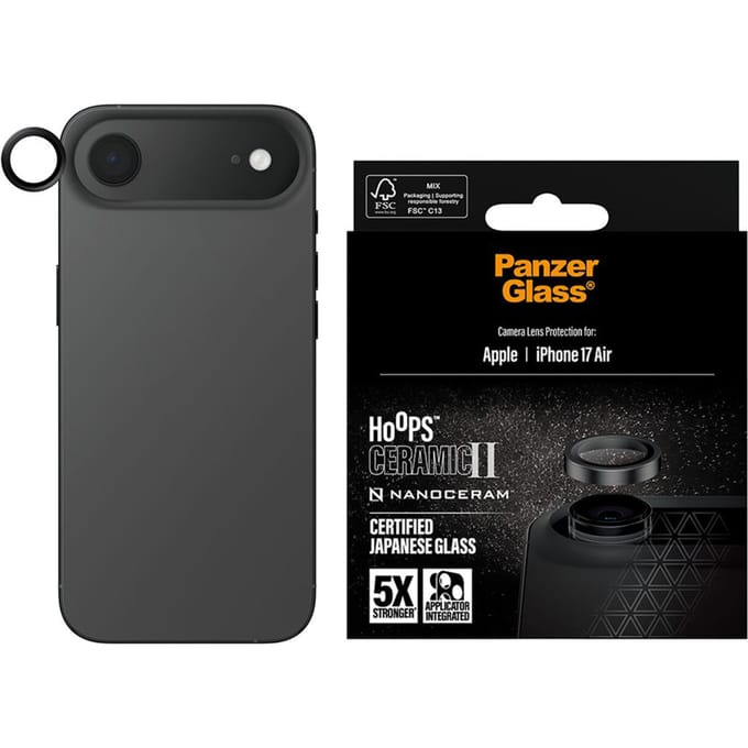 PanzerGlass Hoops Ceramic Camera Lens Protector geschikt voor Apple iPhone Air