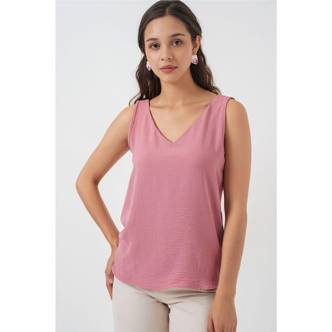 V-hals Pull-On Blouse