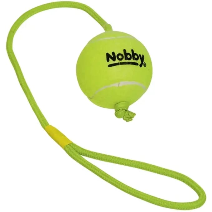 Tennisbal met werptouw voor honden Nobby Pet