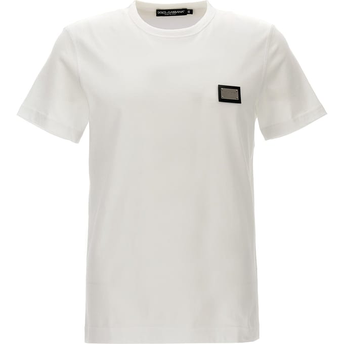 Dolce & Gabbana Witte Katoenen T-Shirt