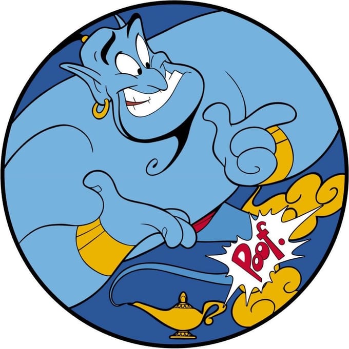 Microvezel strandlaken voor kinderen Cerda Disney Aladdin
