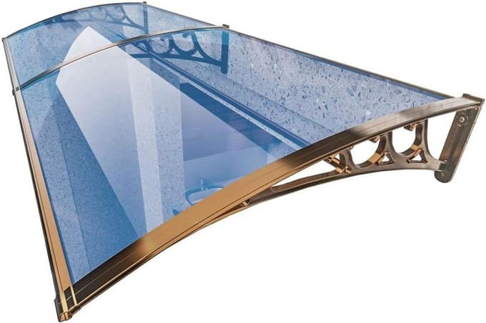 Deurluifel - Overkapping - Bescherming Buiten - Modern Design - 60x120cm - Transparant