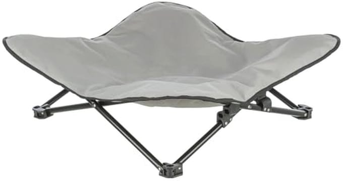 Campingbed voor honden 69x20x69 cm - Beige/Zwart