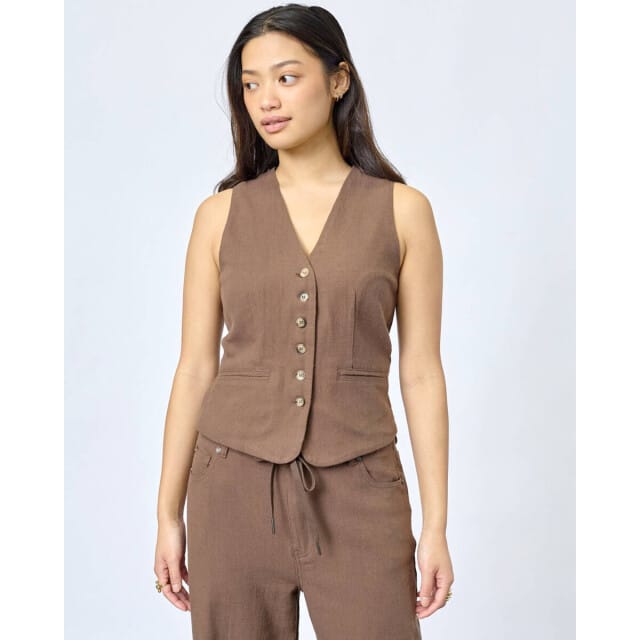 SisterS point gilet Fillo-ve 19775 Choco Maat - S