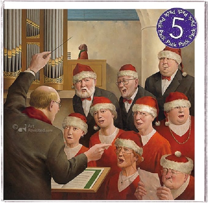 Art Revisited kerstkaart Marius van Dokkum - Goedgemutst 5 pack