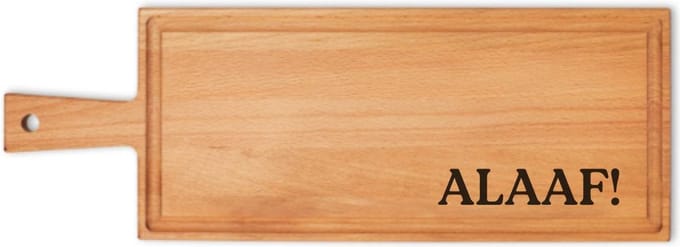 JM Woods - Borrelplank - Serveerplank - Hapjesplank - Kaasplank - ALAAF! - Carnaval - Cadeau tip!