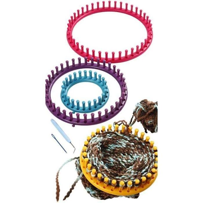 Creativ Company Knitting Loom, d: 12-17-22-27 cm, 1 set