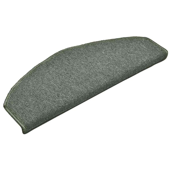 vidaXL - Trapmatten - 30 - st - 65x24x4 - cm - donkergroen - halfrond - groot