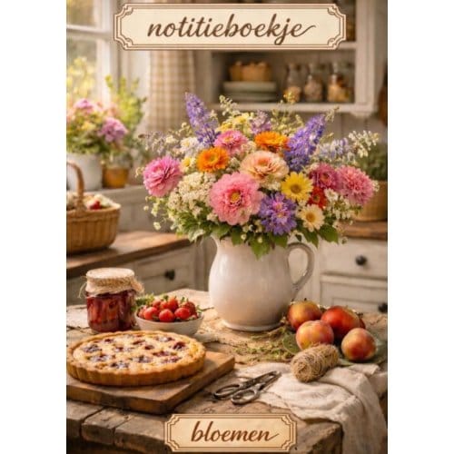 Notitieboekje, Bloemen - H. Mourits