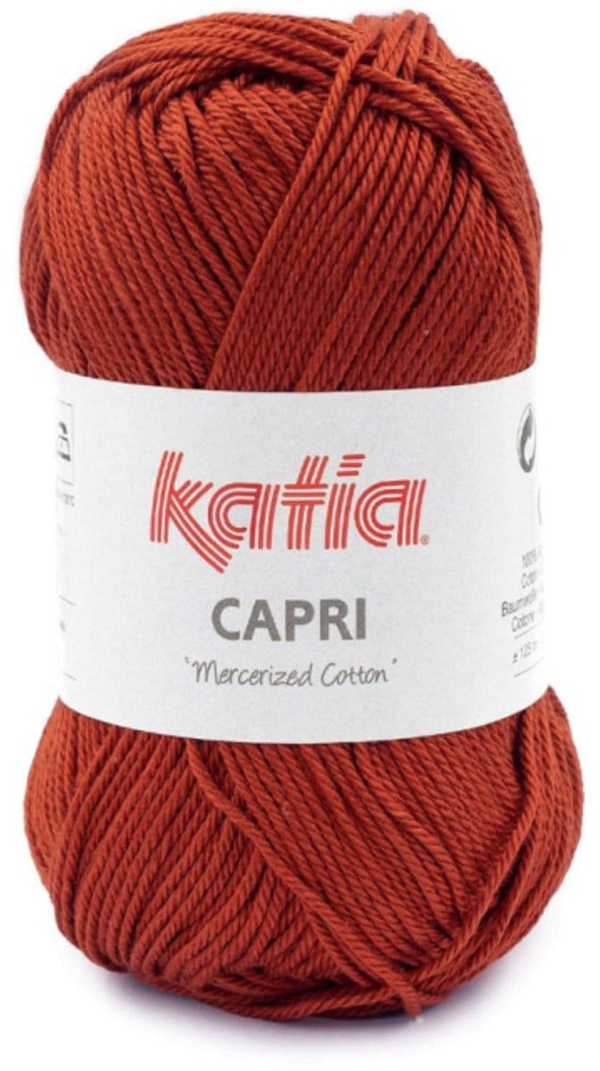 Katia Capri - 82187 tomaatrood - Katoen Garen