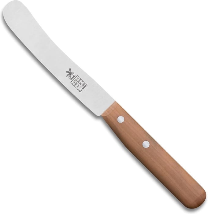 Robert Herder Ontbijtmes – Buckels – RVS – Lemmet 118 mm – Heft Perenhout