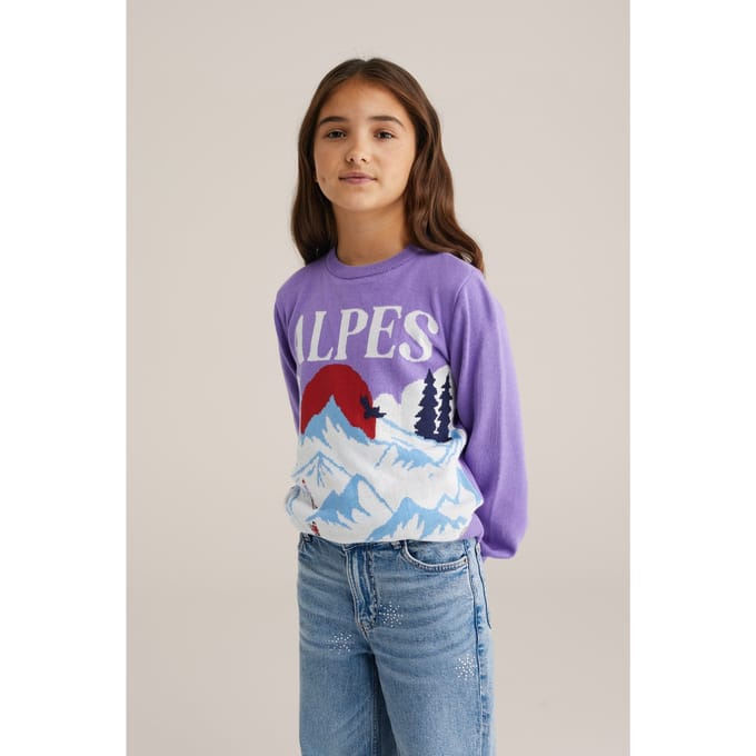 WE Fashion Knitted Pullover Light Purple Taglia: 146/152 | Maglioni Outlet | kids | Viola