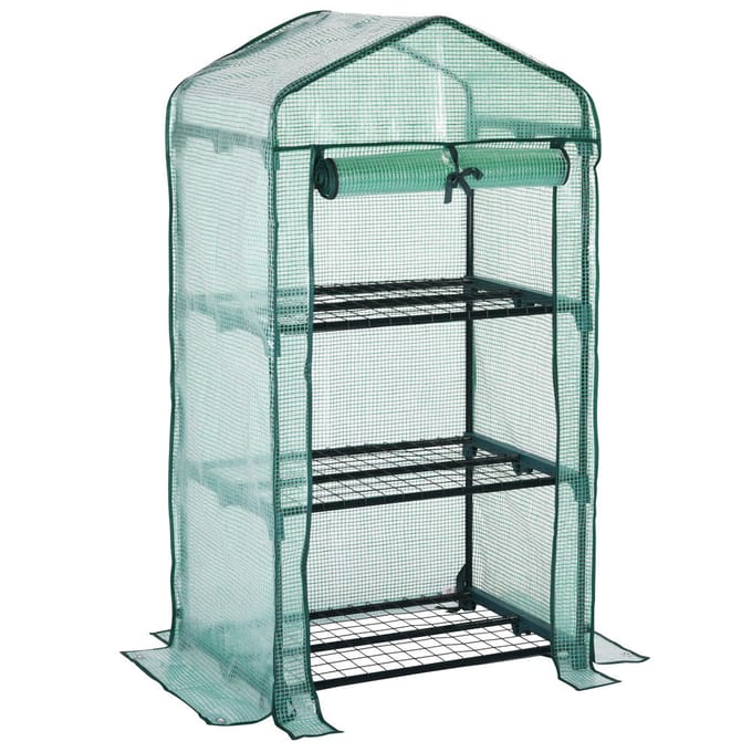 Gardebruk Foliekas – 0,38 m³ – 126x49x69cm – Incl. Grondanker – Groen