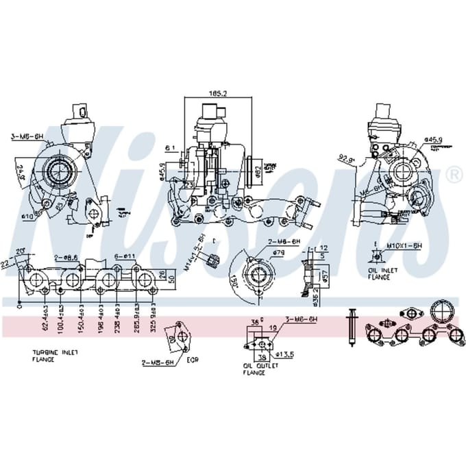 Supercharger, drukvulling NISSENS 93079