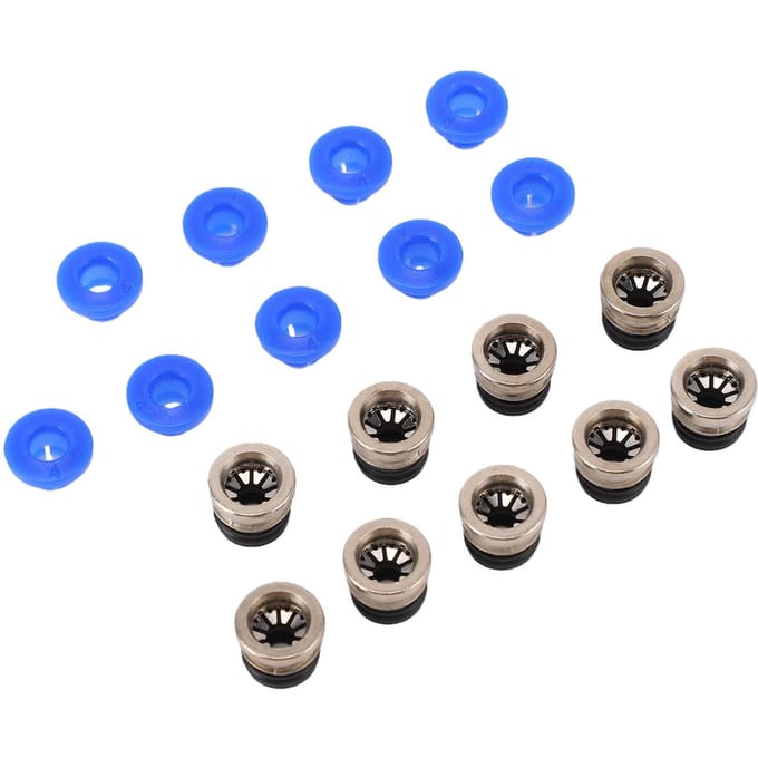 Jeu de 10 Têtes de Connecteur de Vanne Pneumatique pour Extrudeuse VORON Accessoires d'Imprimante 3D PTFE ECAS04 blue