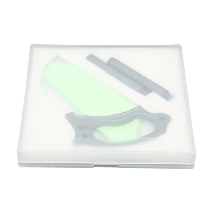 79mm Handheld Split Diopter Filter Met Verlenghandvat Soft Focus Filter Halve Maan Flexor white