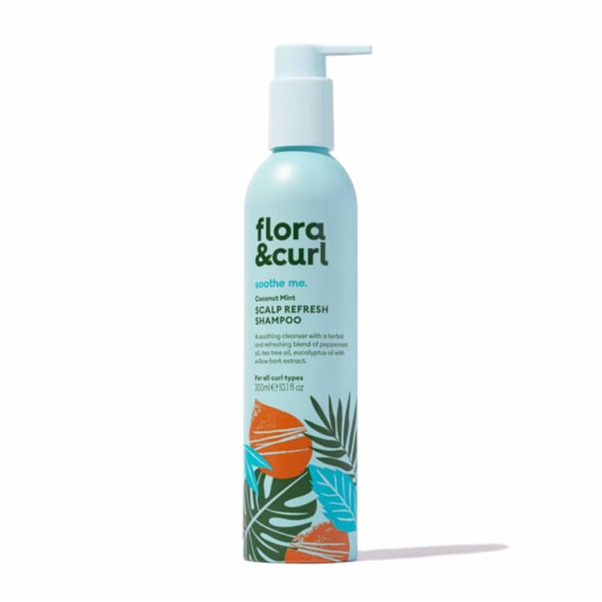 Flora & Curl Coconut Mint Scalp Refresh Shampoo