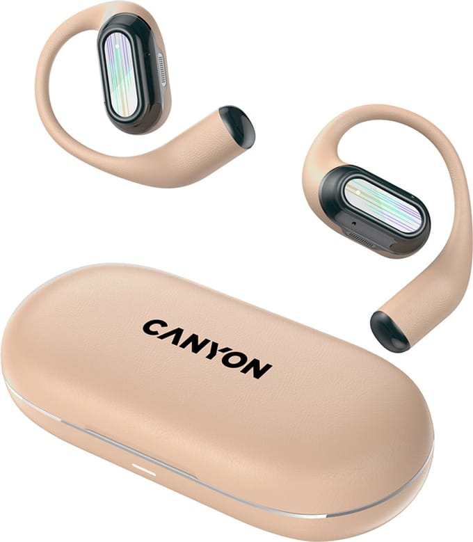 Canyon OnFlow 12 - TWS Bluetooth Headset - Air Conduction - 4-Microfoon ENC - Beige