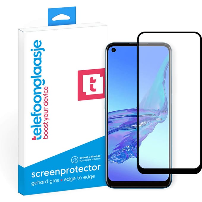 OPPO A53 screenprotector gehard glas Edge to Edge