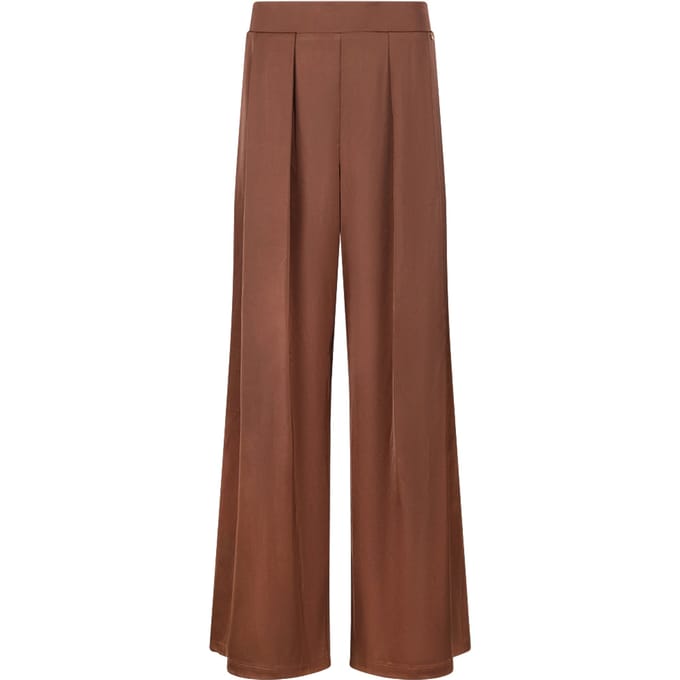 Nukus June Pants Shiny Pantalons Bruin Nkf09068