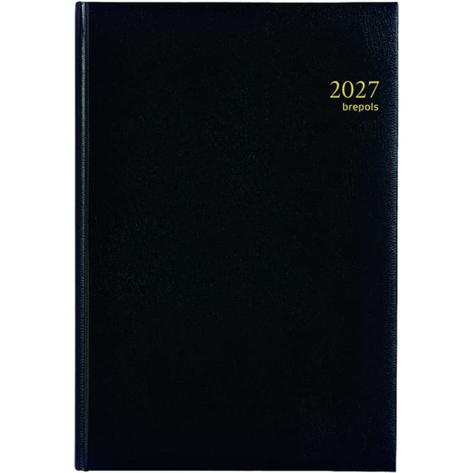 Agenda 2027 Brepols Omega Lima 7dag/2pagina's zwart