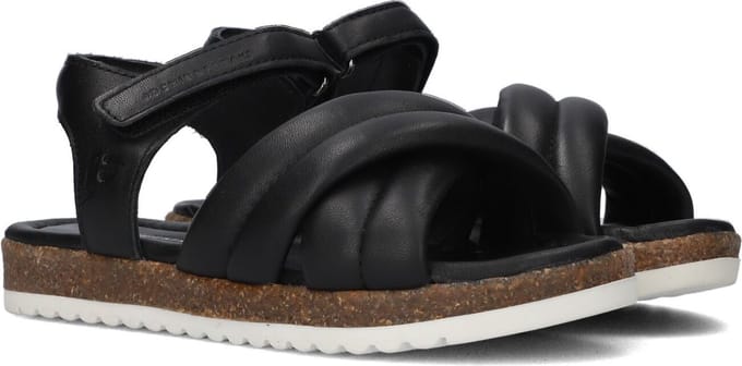 Jochie & Freaks Blossom Sandalen - Meisjes - Zwart - Maat 28