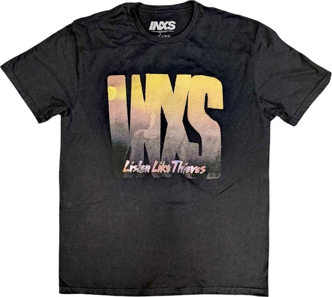 INXS - Listen Like Thieves Tour Heren T-shirt - S - Zwart
